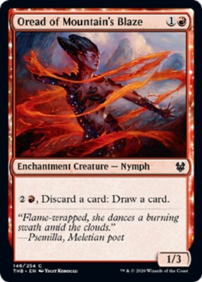 OREAD OF MOUNTAIN'S BLAZE X3 (TWO ARE FOIL!) *THEROS: BEYOND DEATH*