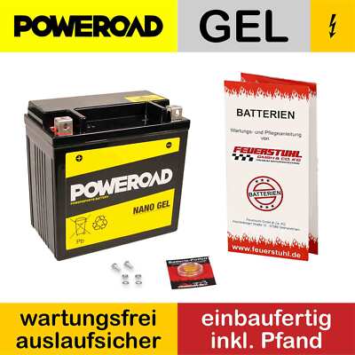 Kawasaki GPZ 1100, 1995-1998 (ZXT10E) Gel Batterie, startklar (inkl 7,50  Pfand)