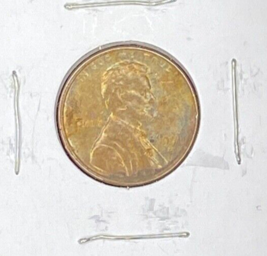 1971 San Francisco Mint Lincoln Memorial Cent Penny Circulated  TONED #1063