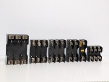 Lot of 6 Assorted Fuse Holders: Buss, Gould Shawmut, Marathon, More