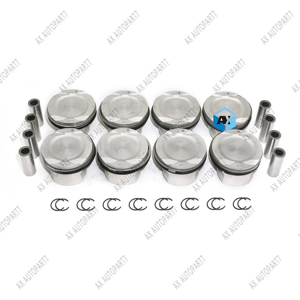 Juego de pistones y anillos 8cyl STD para BMW M5 M6 X5 X6 M F10 F85 F86 S63N S63R 4.4 V8 Foto 2 de 4