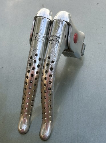 Vintage Shimano 600 Arabesque Brake Levers Non Aero Lever 23.8 Bike Drop Bar - Picture 2 of 3