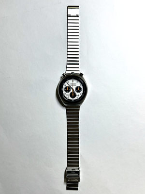 Citizen AN3660-81A Bullhead White Dial Record Label Tsuno Chrono