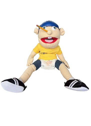 60cm Jeffy Hand Puppet Plush Children Soft Doll Talk Show Party Props Christmas - Picture 21 of 24