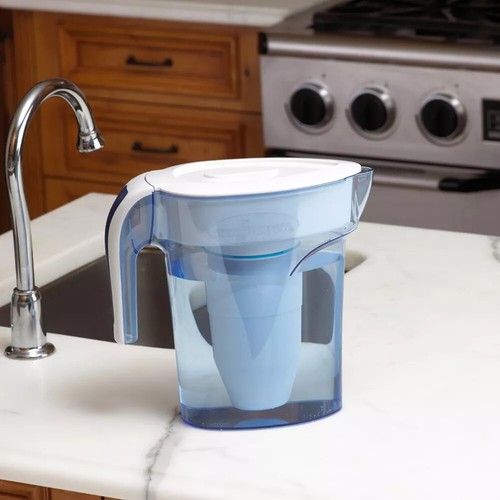 ZeroWater 7 Cup Pitcher with Ready-Pour + Free Water Quality Meter: BPA-Free