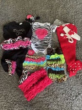 Baby Girls 12 pc. lot Boutique style outfits NEW 0-12 months Lot 1