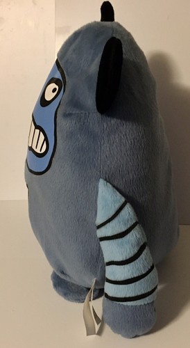 Cuscino The KREEBILS X-Cite blu peluche mostro luna 11" H di Gus Fink & Emi Boz - Foto 4 di 8