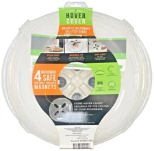 Hover Cover Magnetic Microwave Food Splatter Guard Clear Universal Fit