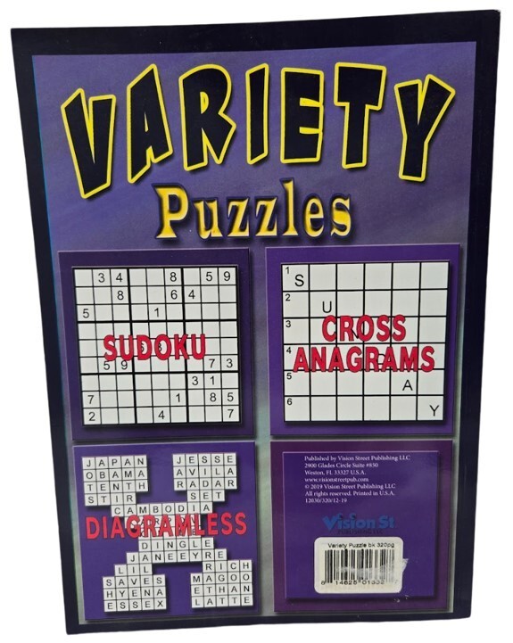 Vision Street Publishing LLC 2019 10 5in X 7 5in Variety Puzzles Vision street publishing llc 2019 10 5in x 7 5in variety puzzles