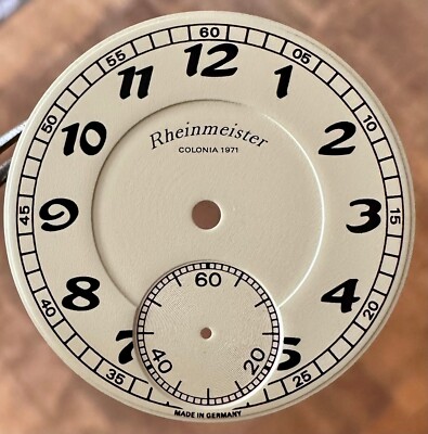 DIAL FOR ETA UNITAS 6498 BEIGE/SAND ARABIC NUMBERS D = 35.9mm FROM STOCK