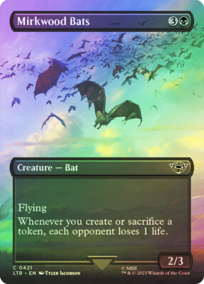 FOIL BORDERLESS Mirkwood Bats ~ Der Herr der Ringe [ NearMint ] [ Magic MTG ]
