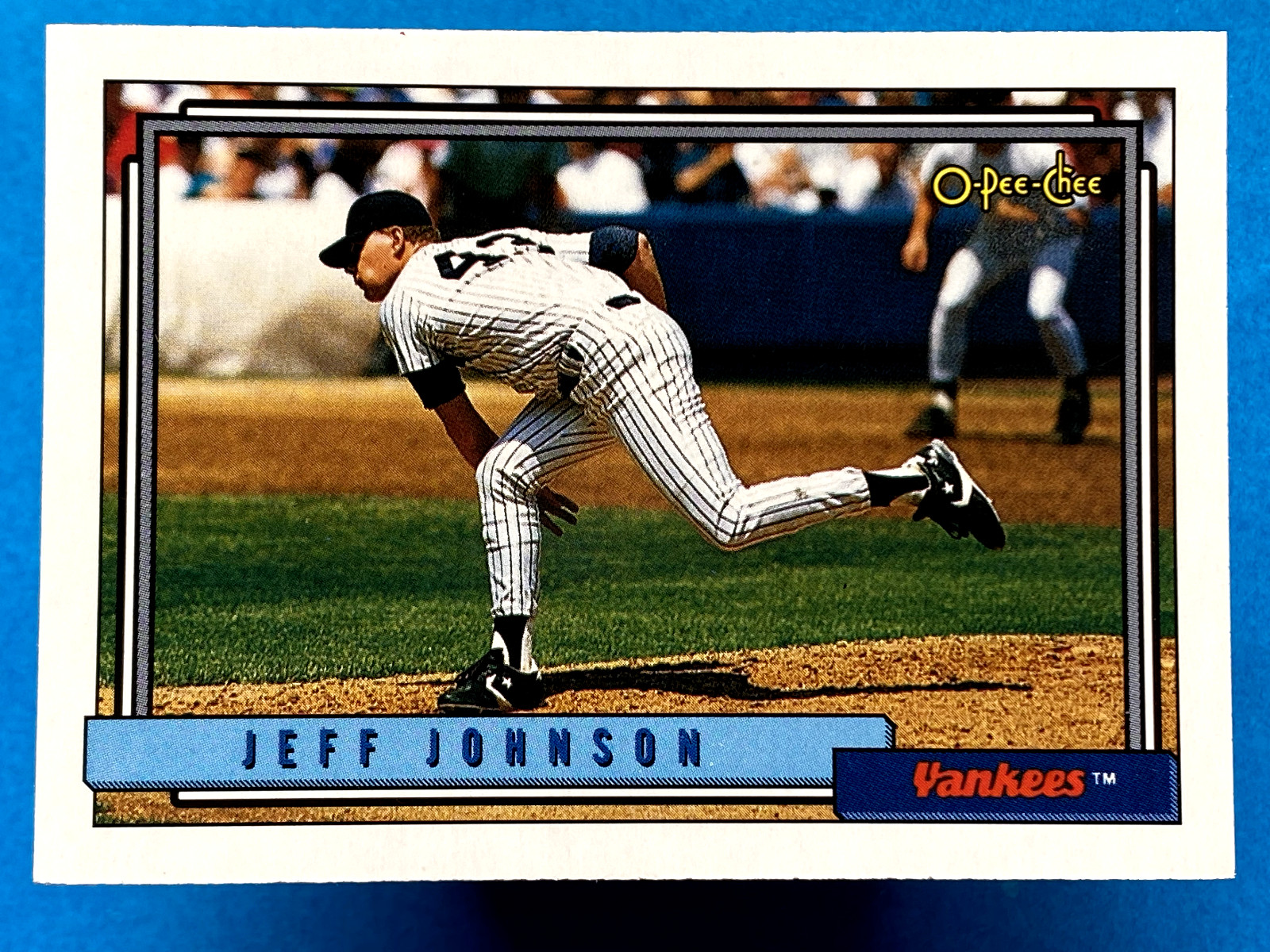Jeff Johnson 1992 O-Pee-Chee #449 New York Yankees