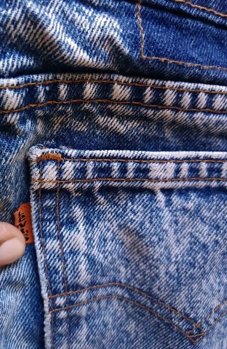 Vintage Levis 506 Men’s Orange Tab Acid Wash Jeans Size 34X 32 Made In USA - Picture 6 of 9