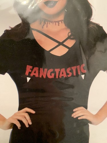 New Leg Avenue 86769 Fangtastic Jersey Halloween Dress. Small. - 第 5/6 張圖片