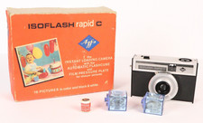 Vintage AGFA ISOFLASH rapid C German Camera with Original Box And Flash