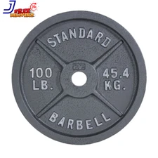 CAP Barbell 100 LB Olympic Single Cast Iron Weight Plate For Weightlifting Gym