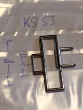 Koppelschloss Feldbinde Gegenst&uuml;ck Messing vernickelt bis 45mm 1 St&uuml;ck (ks53)
