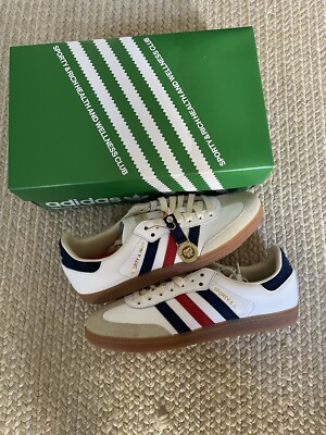 adidas gazelle silver green womens adidas Sporty and Rich Samba OG Blue Rush – Everything Butta