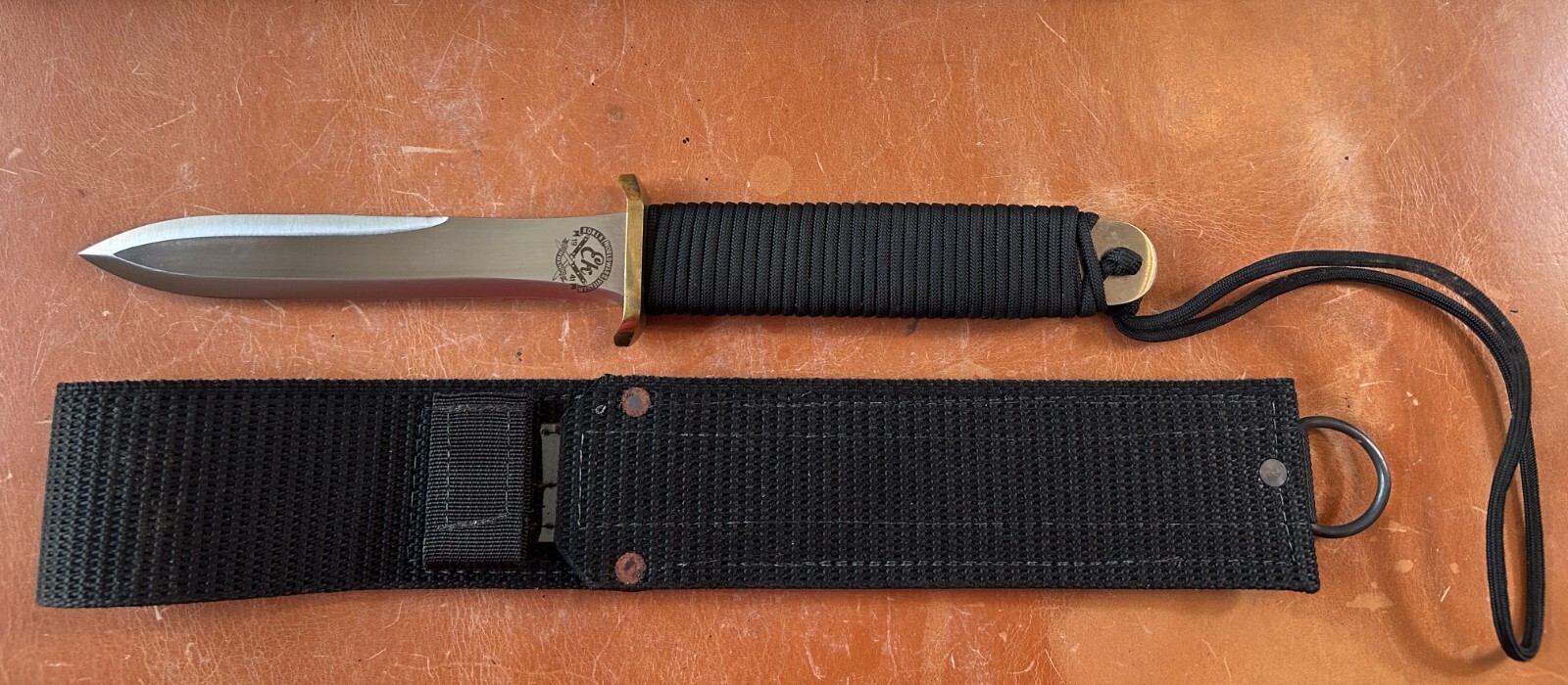 Ek Commando Knife 1941 Korea WWII Vietnam Fixed Blade Handmade USA With Sheath