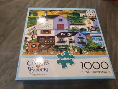 Charles Wysocki Virginia's Nest 1000 PC Puzzle Brand New Buffalo Games