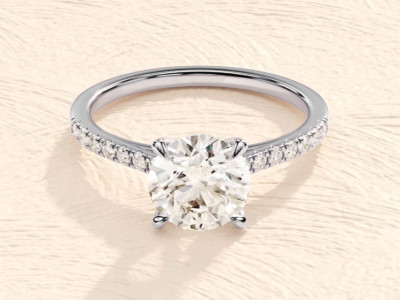 9 MM Rund Schliff Moissanit Ring Daily Tragen Geschenk Für Angehörigen Birthday