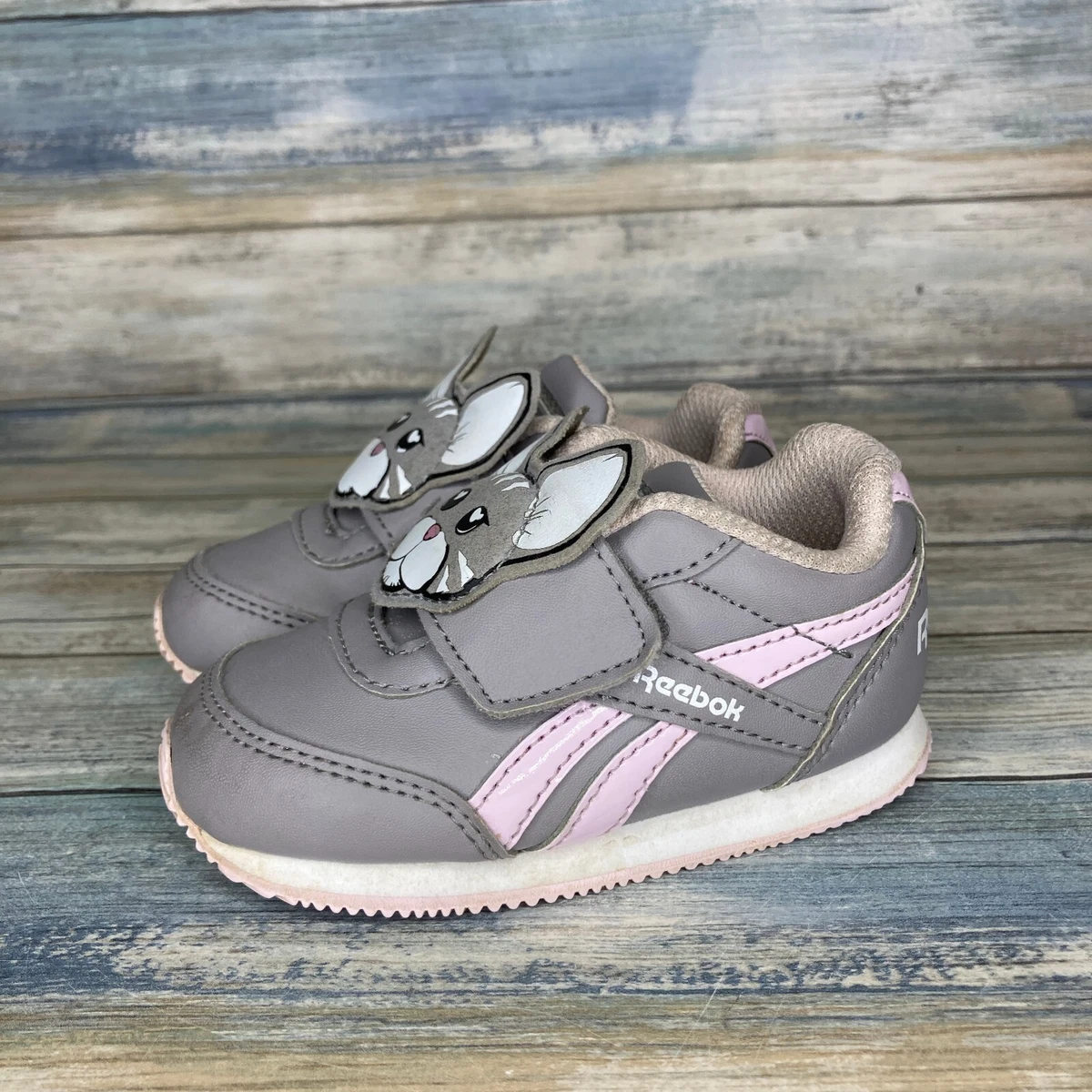 Reebok Toddler Kids Royal Classic Jogger 2 Gray Sneaker Shoes Size 5 Cat Mouse