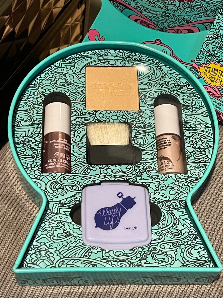 BENEFIT Hello San FrancisGlow! Glowin' Downtown Highlight Kit Reusable Tin NEW - Image 4 of 4