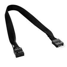 ELFJMZP 30cm PC Motherboard Front Audio Extension Cable - 11.8 inches, Black