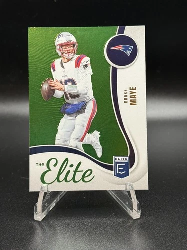 2025 Panini Donruss Elite The Elite Green 7 DRAKE MAYE New England Patriots Card