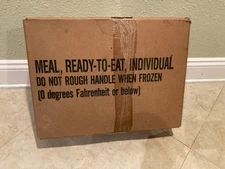Vintage MRE 1991 U.S. Military Brown Bag 10 Meals Ready to Eat Gulf War w Box