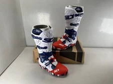 Sidi Crossair X Boot US Size 8.5 Off-Road Boots- White Navy Red