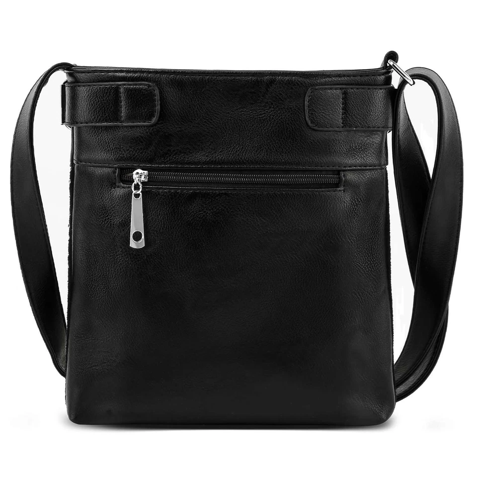 Bandolera con diseño de diamantes de imitación a cuadros Foto 3 de 4