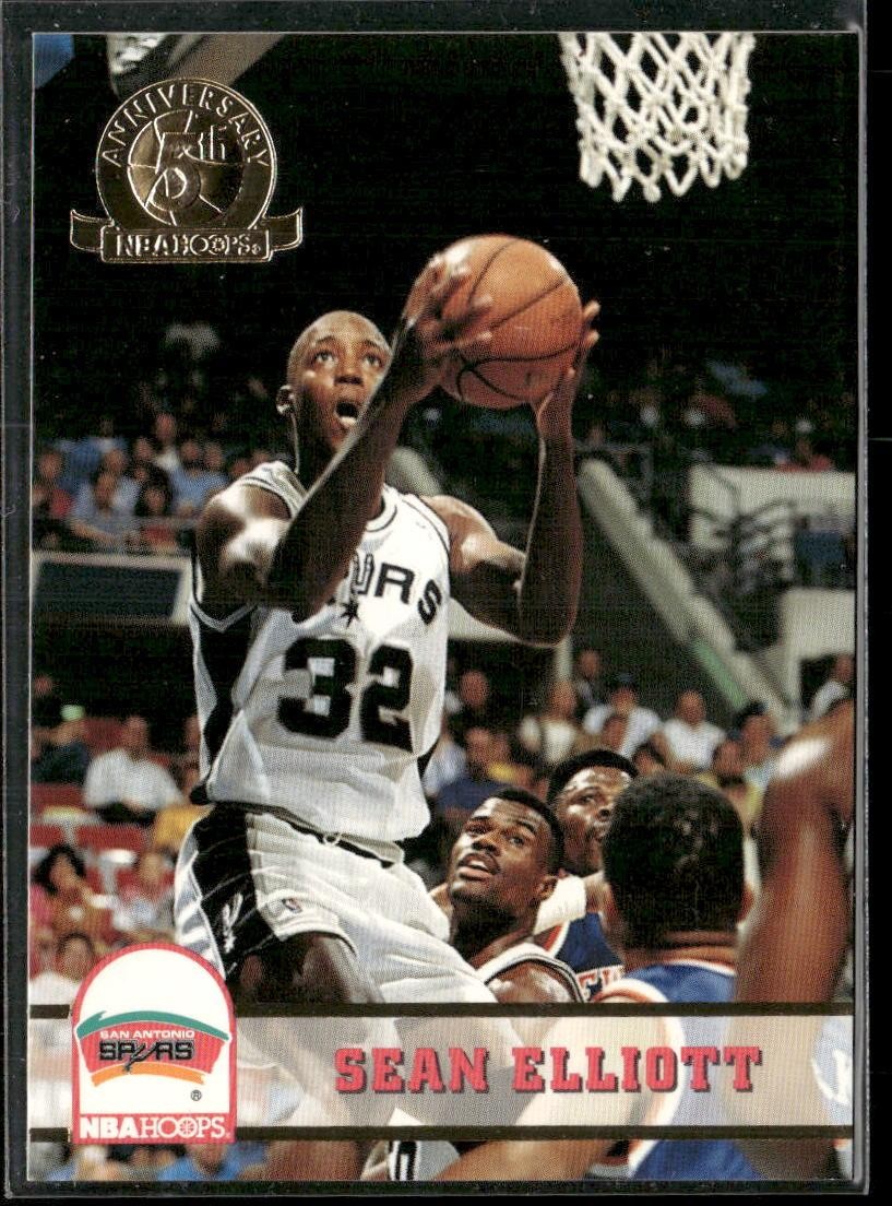 1993-94 Hoops #199 Sean Elliott Fifth Anniversary Gold