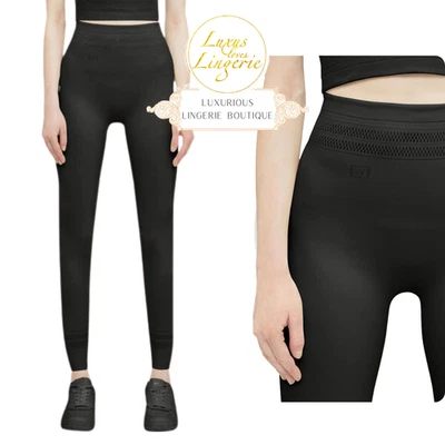 Leggings En Réseau Par Wolford XS Noir Élastique Yoga Sport - Photo 1/4