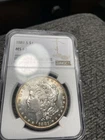 1881-S $1 Morgan Silver Dollar NGC MS62 Gorgeous Rim Toning Flashy PQ++
