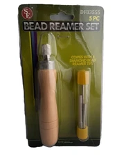 SE 5Pc Diamond Coated Bead Reamer Set Beading Jewelry Repair