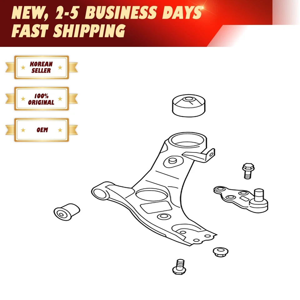 Braço de controle inferior dianteiro genuíno lado esquerdo do motorista para Hyundai 15-19 Santa Fe XL - Imagem 2 de 4