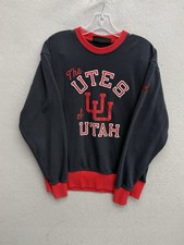 Under Armour Utah Utes Sweatshirt M Black NCAA Pullover College Gear