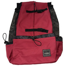 L.D. Dog Carrier Red Backpack Size Large