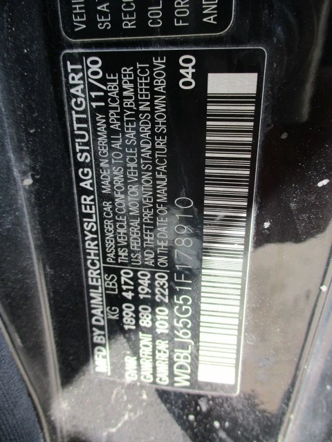 Used Engine Complete Assembly fits: 2001 Mercedes-benz Mercedes clk 163 Type ML3 Foto 2 de 4