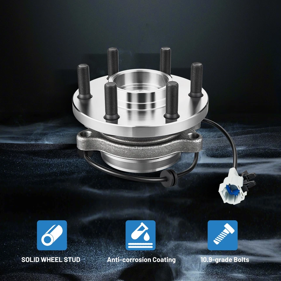 Par de conjunto de buje de cojinete de rueda delantera 4x4 para Suzuki Equator 2009-2012 2,5 L 4,0 L Foto 3 de 4