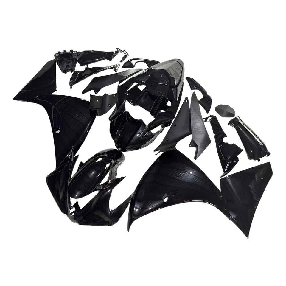 Kit de carenado negro brillante para carrocería ABS Yamaha YZF-R1 2012 2013 2014 YZF1000 R1 Foto 2 de 4