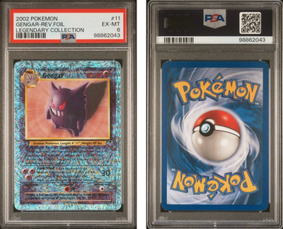 ポケモンカードゲーム PSA 7.5 Gengar Legendary Collection Pokemon Gengar Legendary Collection Reverse Holo Rare #11 PSA 6 EX