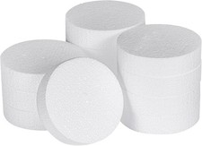 12 Pack 4 Inch Round Foam Discs for DIY Projects Cake Decorations Arts Crafts