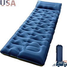 Extra Thick Camping Mattress Quick Inflate Portable Sleeping Pad Modular Design