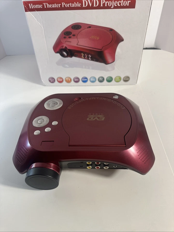 LED Multimedia Projector with DVD Movie Player Red - 240x320 - 40 ANSI Lumens - Image 4 of 4