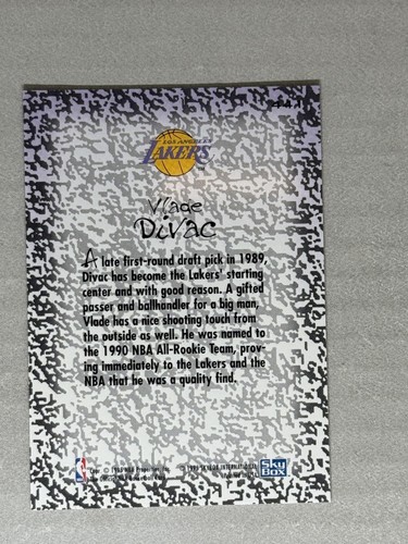 Vlade Divac 1994-95 Hoops #441 Los Angeles Lakers - Picture 2 of 2