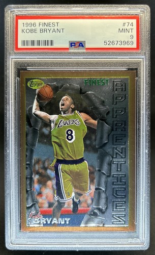 1996-97 Topps Finest Kobe Bryant Bronze Rookie RC #74 Lakers PSA 9