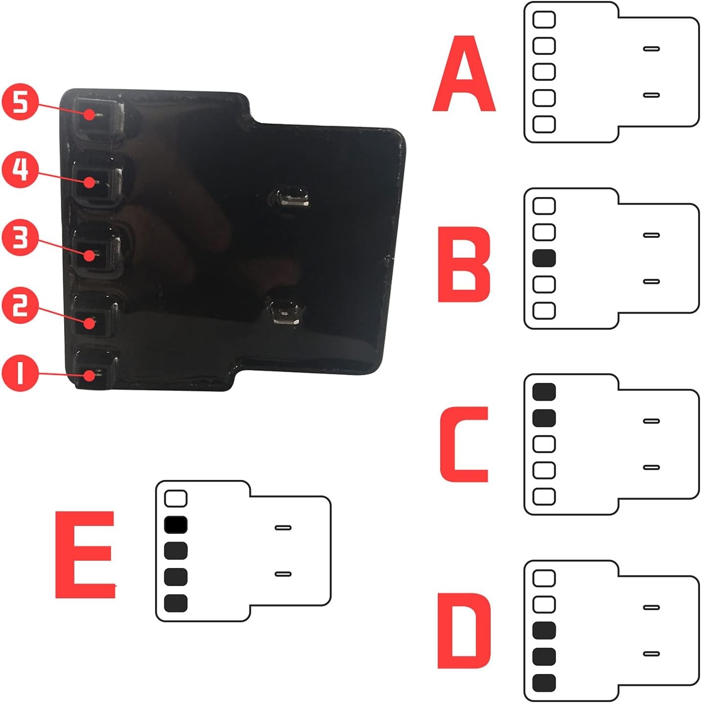 MCAMPAS Electronic Igniter Kit Replacement for Char-Broil G515-0030-W2 and... 