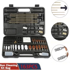 163pcs Gun Cleaning Kit Universal Rifle Pistol Shotgun Handgun Firearm w/Case US